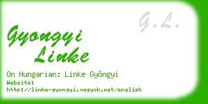 gyongyi linke business card